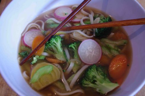 Quick Soba Noodle Soup