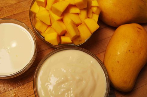 Ingredients for Mango Lassi